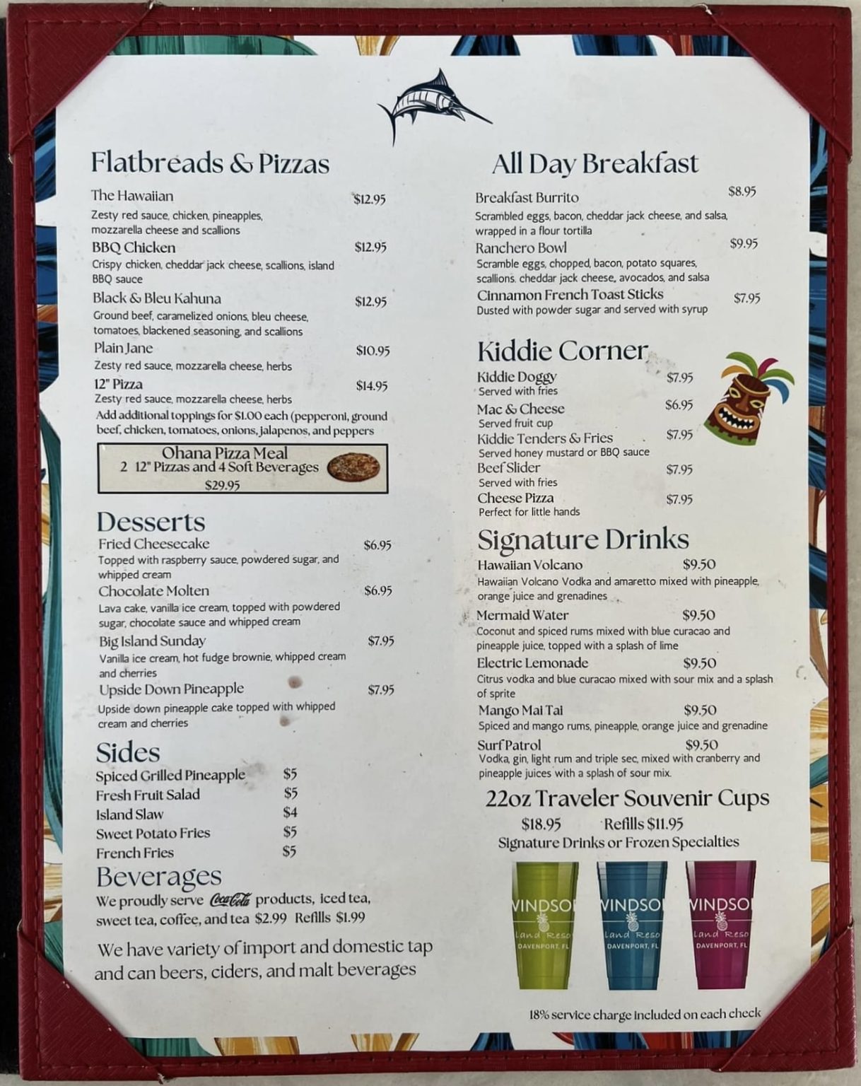 Windsor Island Blue Marlin Grille and Bar - Lelani Beach Club at